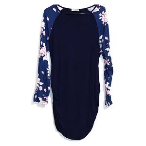 🤰🏽Navy Blue Maternity Top